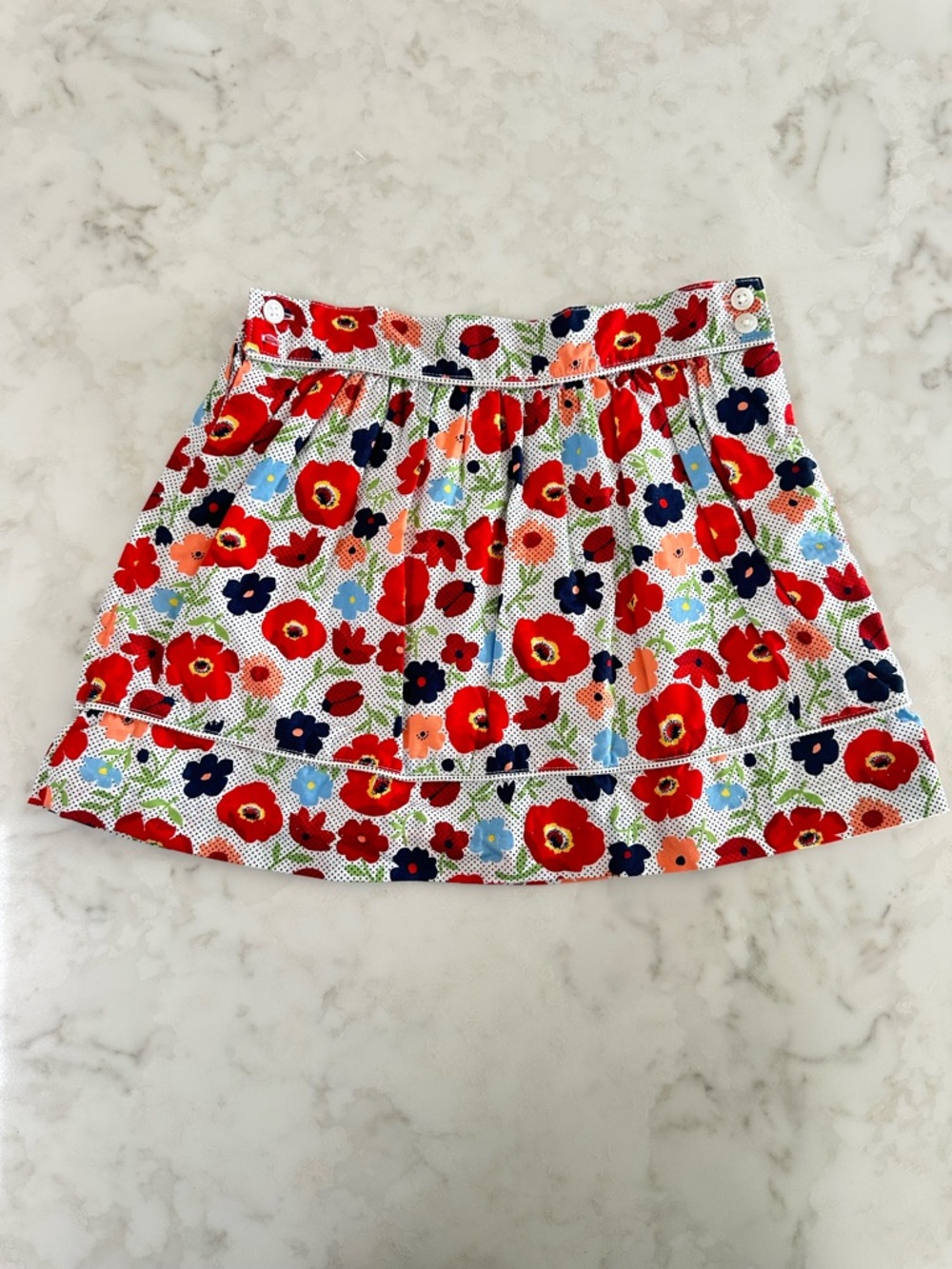 Janie and Jack "Sweet LadyBug" floral skirt. Size 5T